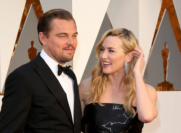 2016, s Kate Winslet na předávání Oscarů.
