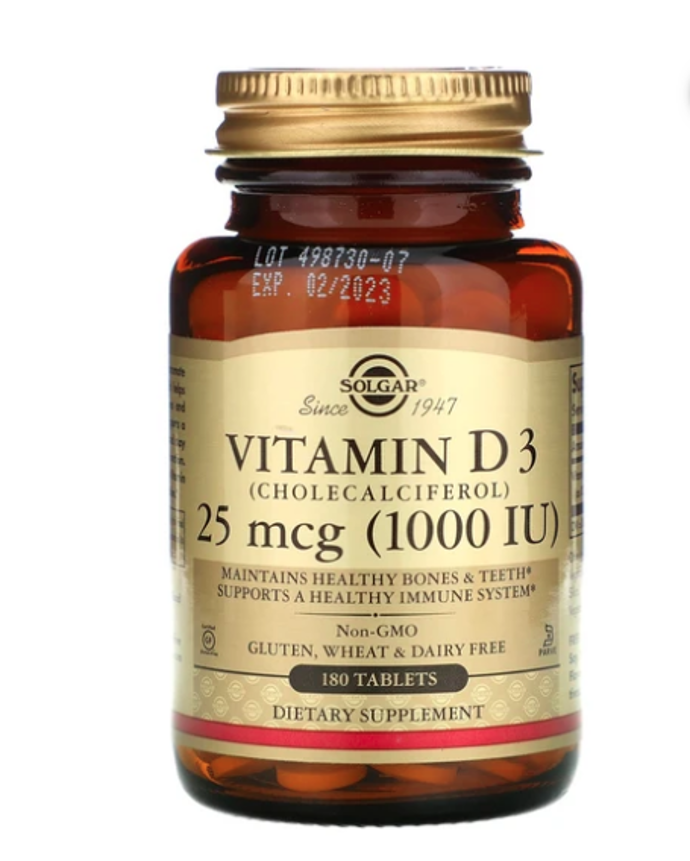 Vitamin D3, Solgar, 329 Kč
