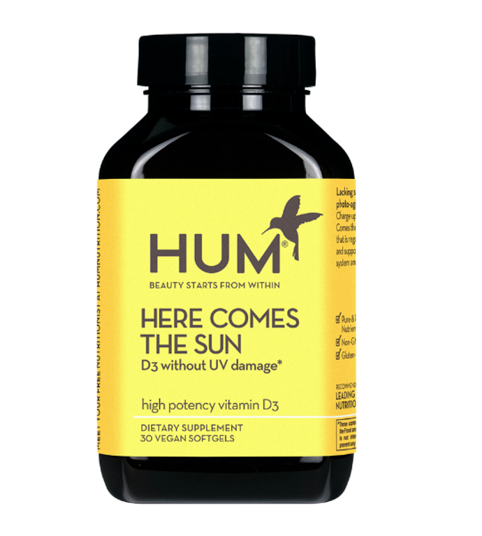 Here Comes the Sun High Potency Vitamin D3, Hum Nutrition, 12 USD (prodává Goop)
