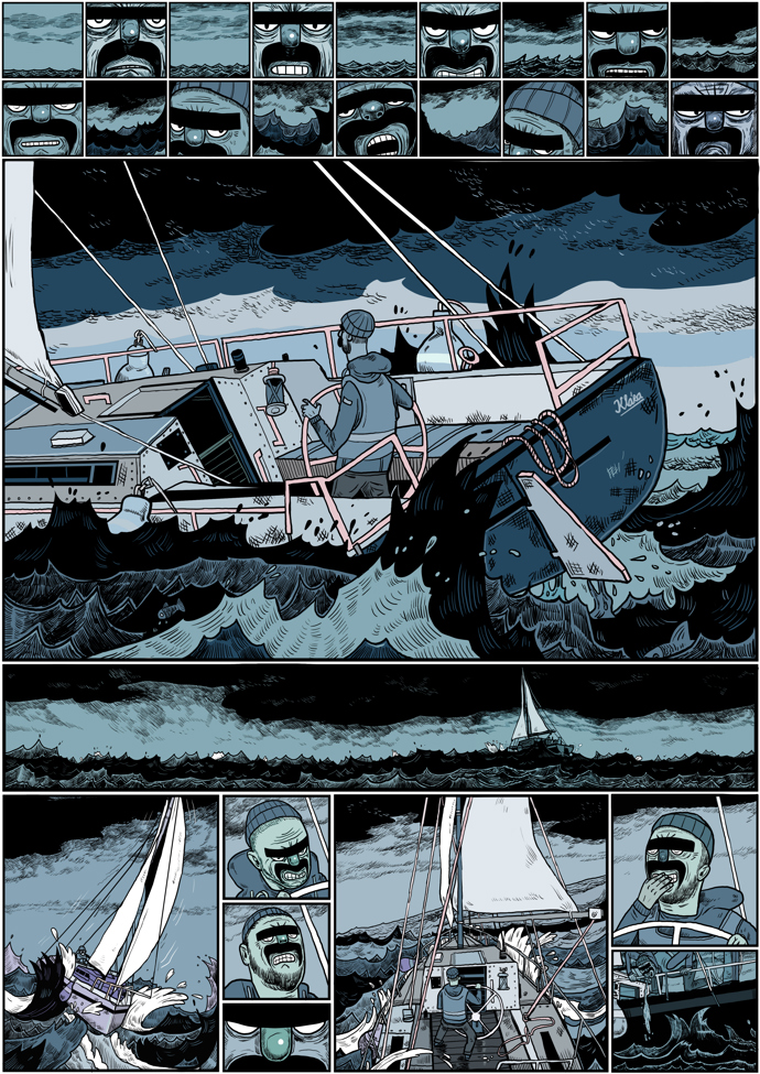  

Jiří Franta / ilustrace autorského komiksu SINGL (Labyrint)
