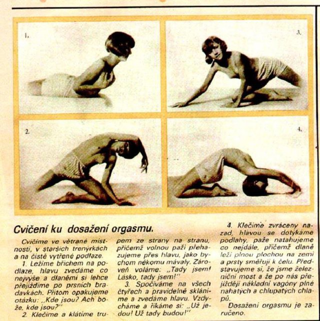  

Návod na orgasmus z magazínu Vlasta z roku 1950
