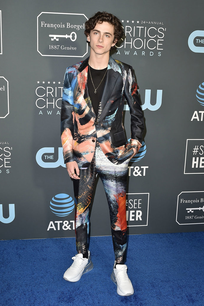  

Timothée Chalamet na 24th Annual Critics' Choice Awards.
