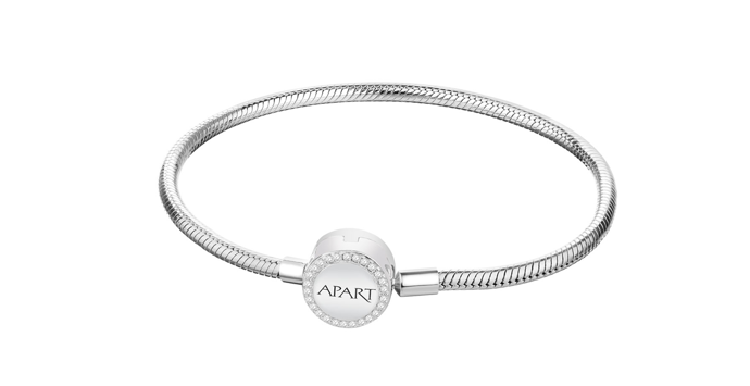 Stříbrný náramek beads se zirkony
