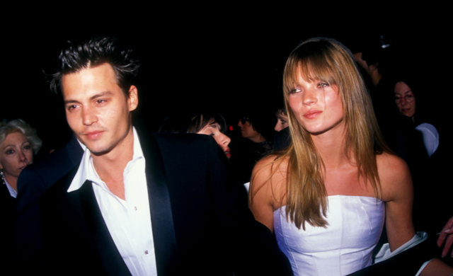 Kate Moss and Johnny Depp