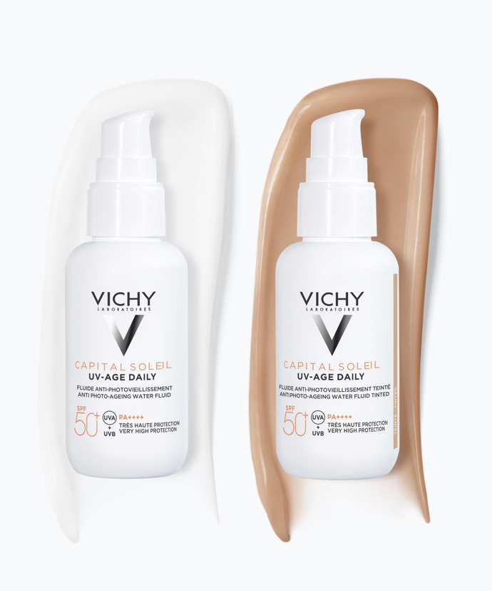  

Hydratační fluid proti slunečnímu záření nově v tónované verzi, Capital Soleil UV Age Daily SPF 50, Vichy, 599 Kč
