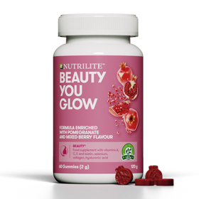 Nutrilite™ Beauty You Glow (870 Kč) se postará o krásnou pleť, vlasy a nehty. Doplněk stravy ve formě želé tablet je obohacený o šťávu z granátového jablka, vitamin A, C, E, biotin, selen, kyselinu hyaluronovou a kolagen. www.amway.cz
Nutrilite™ Beauty You Glow (870 Kč) se postará o krásnou pleť, vlasy a nehty. Doplněk stravy ve formě želé tablet je obohacený o šťávu z granátového jablka, vitamin A, C, E, biotin, selen, kyselinu hyaluronovou a kolagen. www.amway.cz