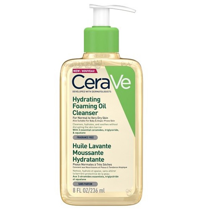 Cerave čisticí Pěnící Olej vhodní i na suchou a atopickou pokožku, 269 Kč, k dostání na www.chytralekarna.cz
