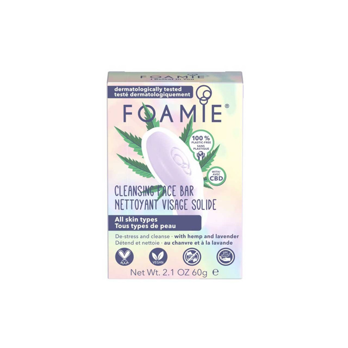 FOAMIE Čistící pleťové mýdlo I Beleaf In You s obsahem CBD a levandulového oleje s protizánětlivým účinkem, 122 Kč, seženete na www.vemzu.cz
