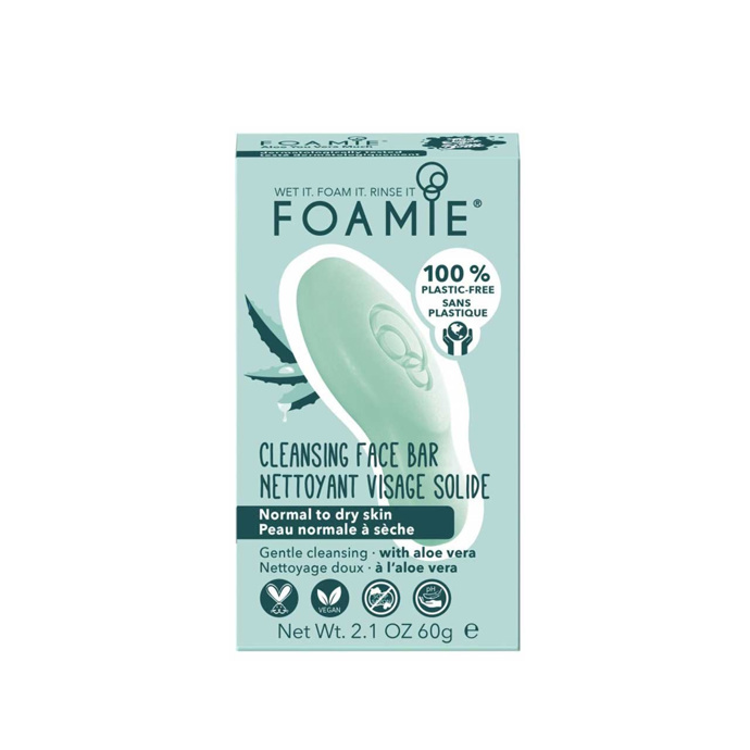 FOAMIE Tuhé čistící mýdlo Aloe You Vera Much pro normální i suchou pleť, které vydrží až 84 mytí, 122 Kč, pořídíte na www.vemzu.cz
