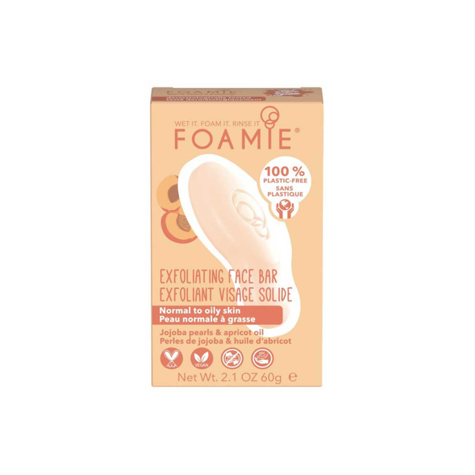 FOAMIE Tuhé čistící mýdlo s peelingovým efektem Exfoliating More Than A Peeling pro normální až mastnou pleť, 122 Kč, najdete na www.vemzu.cz
