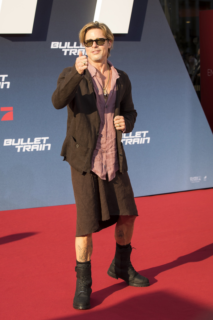  

Brad Pitt na premiéře filmu "Bullet Train"

