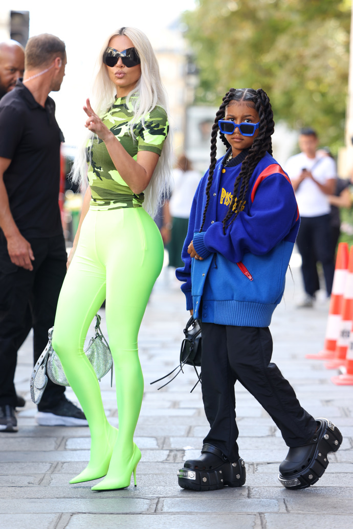 Kim Kardashian a North West
