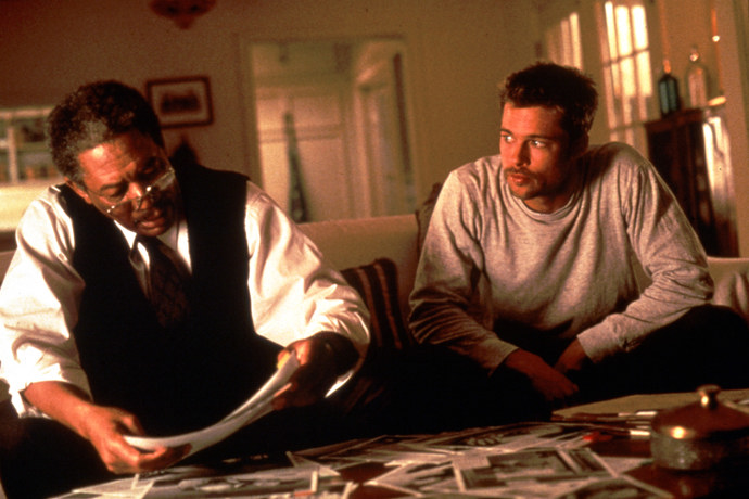  

Morgan Freeman a Brad Pitt ve snímku Sedm z roku 1995
