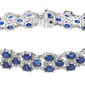 Apart, náramek s diamanty a safíry
Apart, náramek s diamanty a safíry
