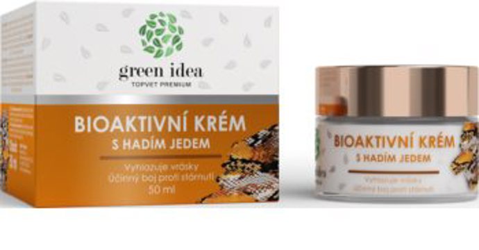  

 

Bioaktivní krém s hadím jedem, Green Idea, 1429 Kč
