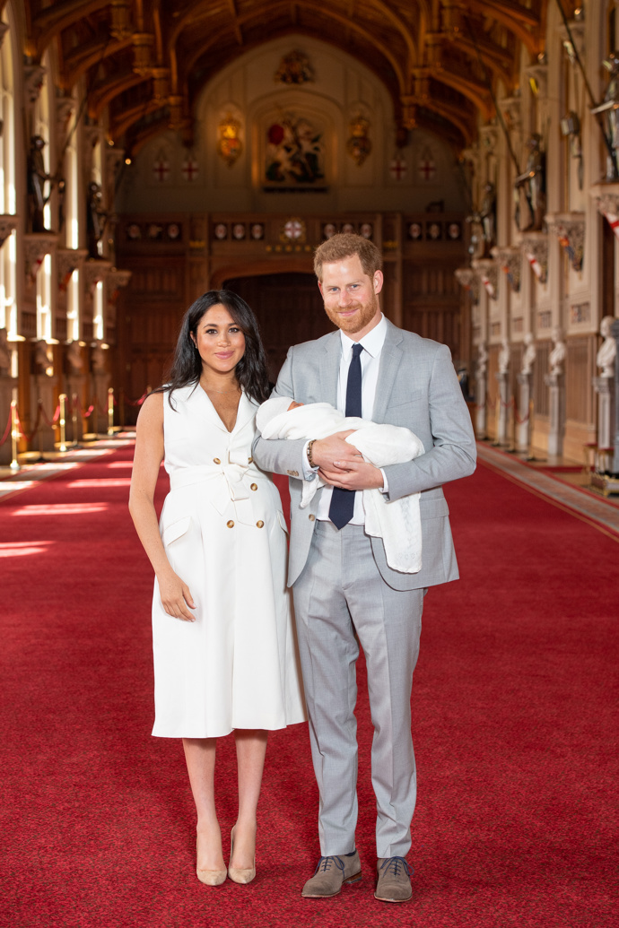  

V květnu 2019 porodila vévodkyně ze Sussexu princi Harrymu první dítě. Chlapečka pojmenovali Archie Harrison Mountbatten-Windsor. „Mám dva nejlepší chlapy na světě,“ prohlásila novopečená maminka Meghan, „takže jsem opravdu šťastná.“
