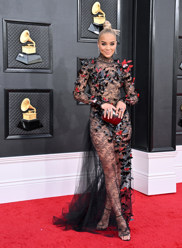 Jasmine Sanders na předávání výročních cen Grammy

