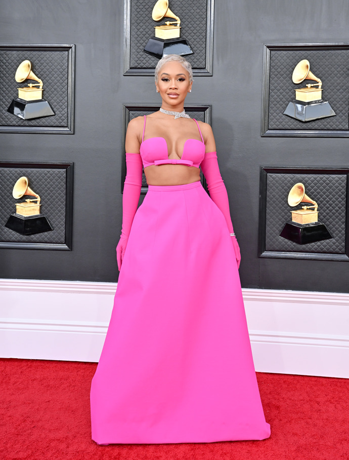  

Saweetie na předávání výročních cen Grammy
