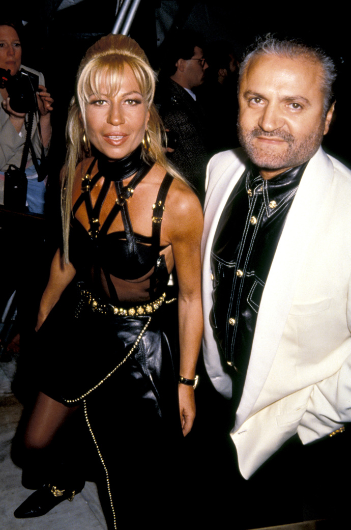 Gianni Versace a Donatella Versace
