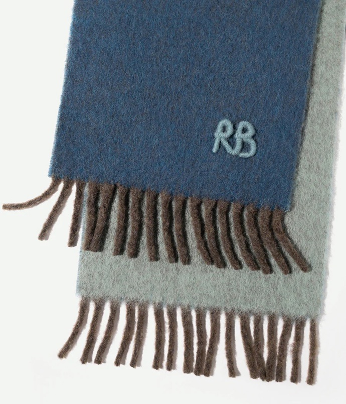 Ruslan Baginskiy, RB-Logo Fringed Alpaca-blend Scarf MID, 290 USD
