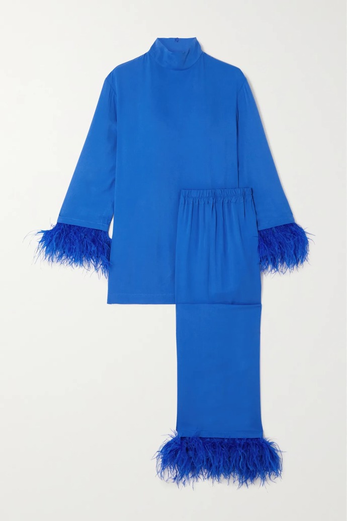 SLEEPER, pyžamový set Feather-trimmed Twill , 263 EUR

