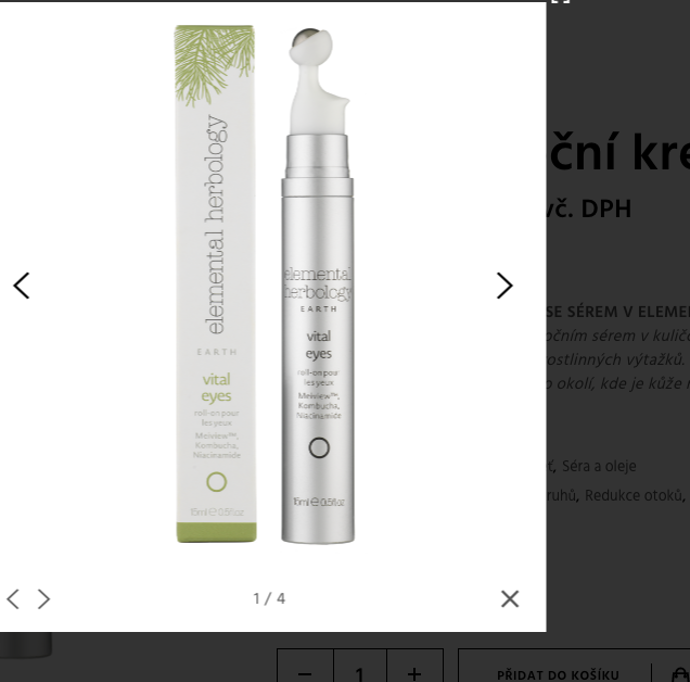  

Oční krém Vital Eyes, Elemental Herbology, 1500 Kč
