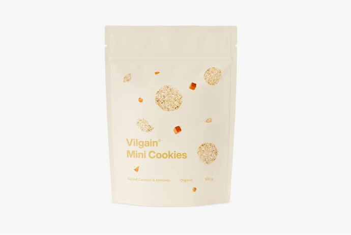 

Vilgain Mini Cookies BIO slaný karamel s mandlemi, 69 Kč
