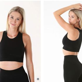 Sportovní podprsenka je základem každého oběžeckého outfitu. Měla by vám správně padnout, nikde netlačit a být prodyšná. Ideální je, pokud je vnitřní zadní strana strukturovaná, aby se nelepila na kůži a napomáhala tak cirkulaci vzduchu.
Dvouvrstvá sportovní podprsenka Vilgain, 307 Kč
Sportovní podprsenka je základem každého oběžeckého outfitu. Měla by vám správně padnout, nikde netlačit a být prodyšná. Ideální je, pokud je vnitřní zadní strana strukturovaná, aby se nelepila na kůži a napomáhala tak cirkulaci vzduchu.
Dvouvrstvá sportovní podprsenka Vilgain, 307 Kč