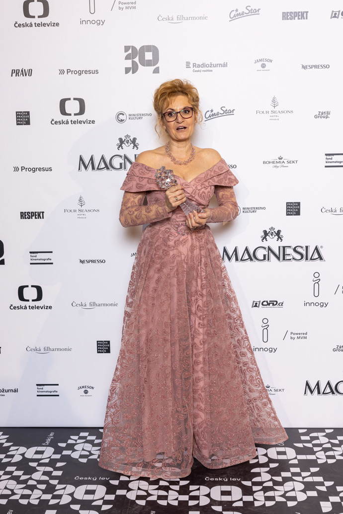  

Andrea McDonald na udílení filmových cen Český lev 2023
