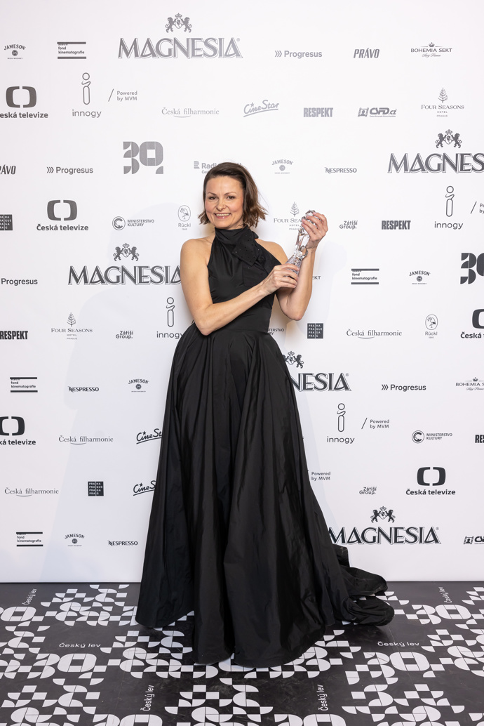  

Klára Melíšková na udílení filmových cen Český lev 2023
