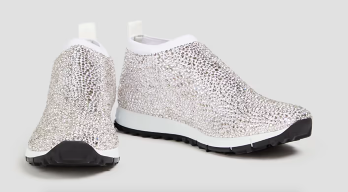 Třpytivé tenisky Norway, 11 266 Kč, Jimmy Choo, prodává theoutnet.com
