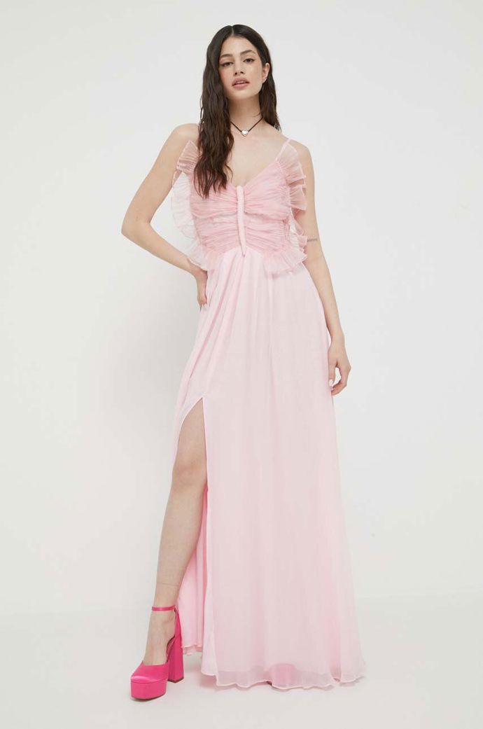 

Šaty se směsí hedvábí Blugirl Blumarine, 12 999 Kč, prodává Answear.cz
