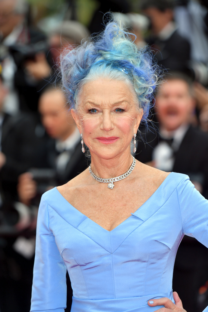 Helen Mirren na 76. filmovém festivalu v Cannes.

