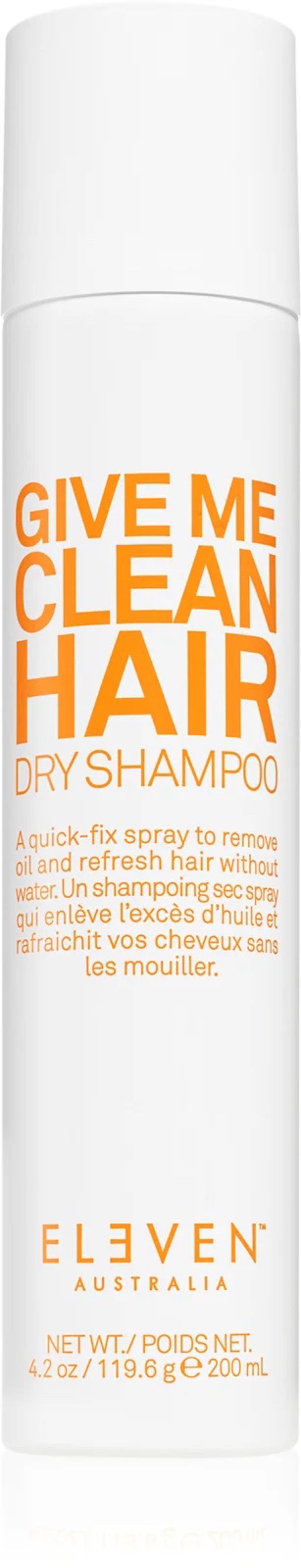 Give Me Clean Hair Dry Shampoo, Eleven Australia, 493 Kč, prodává Notino
