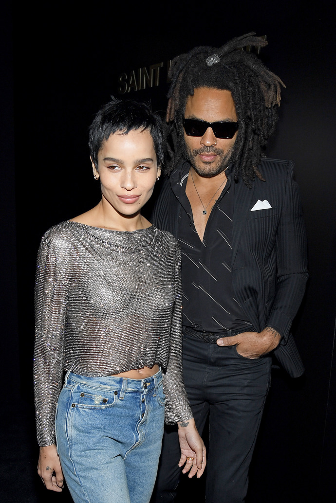  

Lenny Kravitz s dcerou Zoë. 
