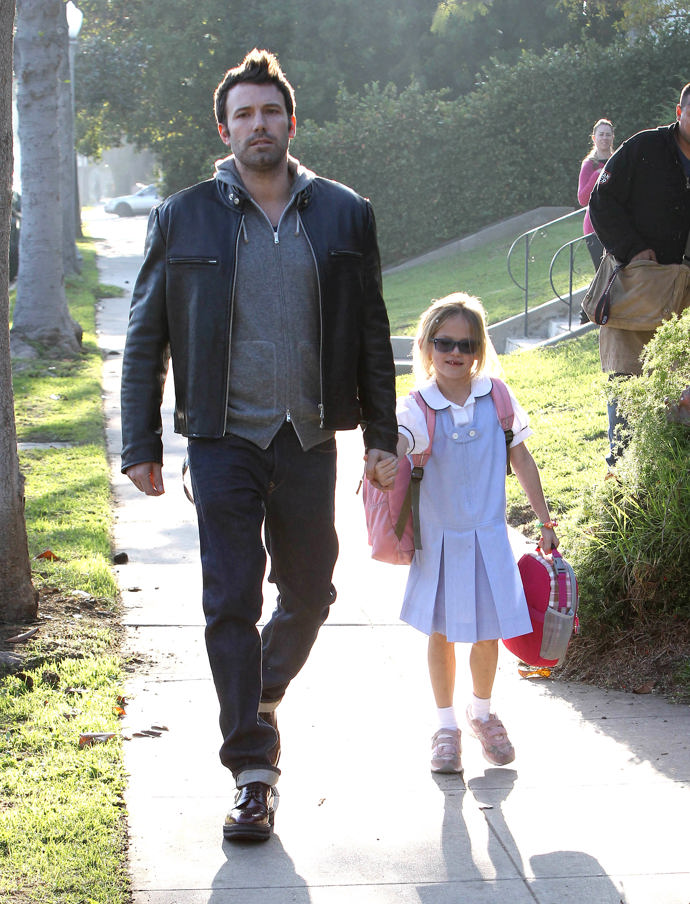  

Ben Affleck a dcera Violet Anne. 
