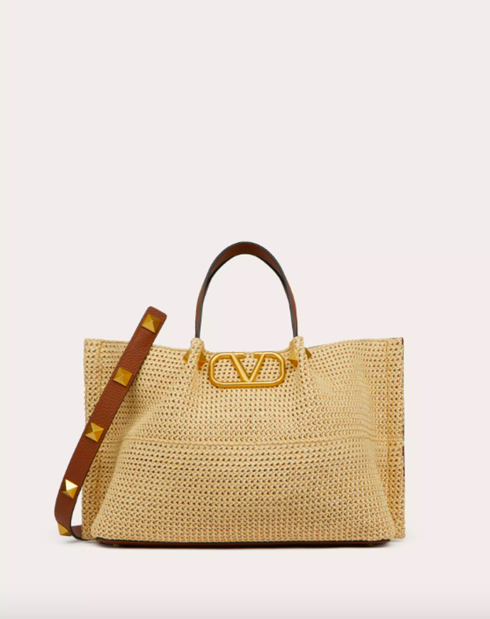  

Plážová taška Medium Straw Summer Tote, 47 090 Kč, Valentino Garavani
