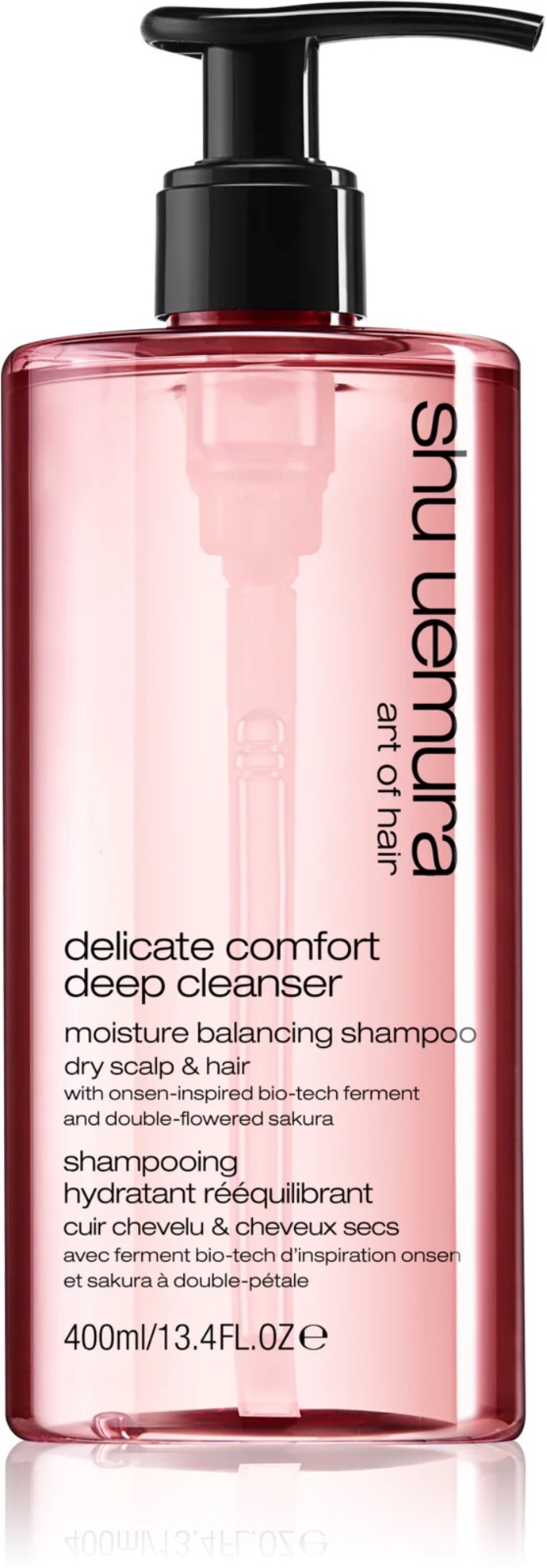  

Deep Cleanser Delicate Comfort hydratační šampón pro suché vlasy, Shu Uemura Art Of Hair, prodává Notino, 1140 Kč
