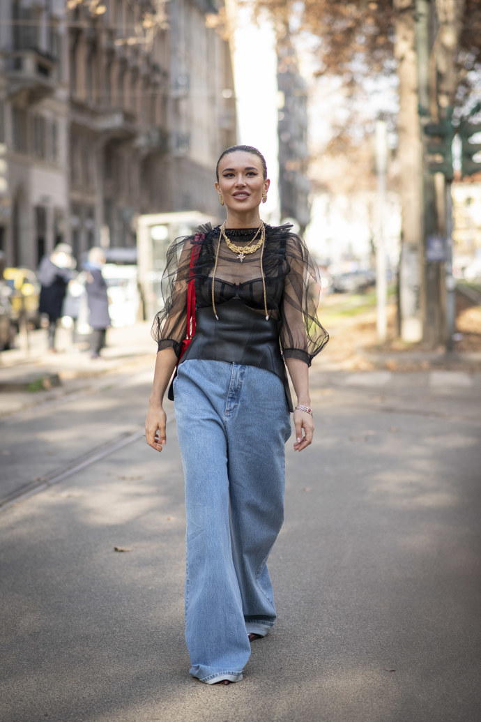  

How to style it: Denimové kalhoty
