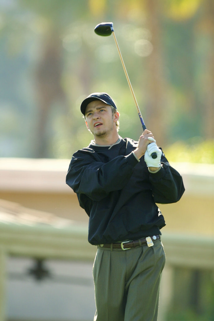  

Celebrity při sportu. Justin Timberlake odmala miluje golf.
