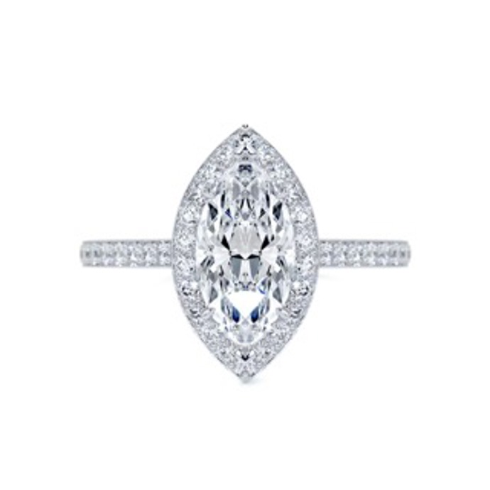 Queensmith, Classic Faye in Platinum (Marquise)
