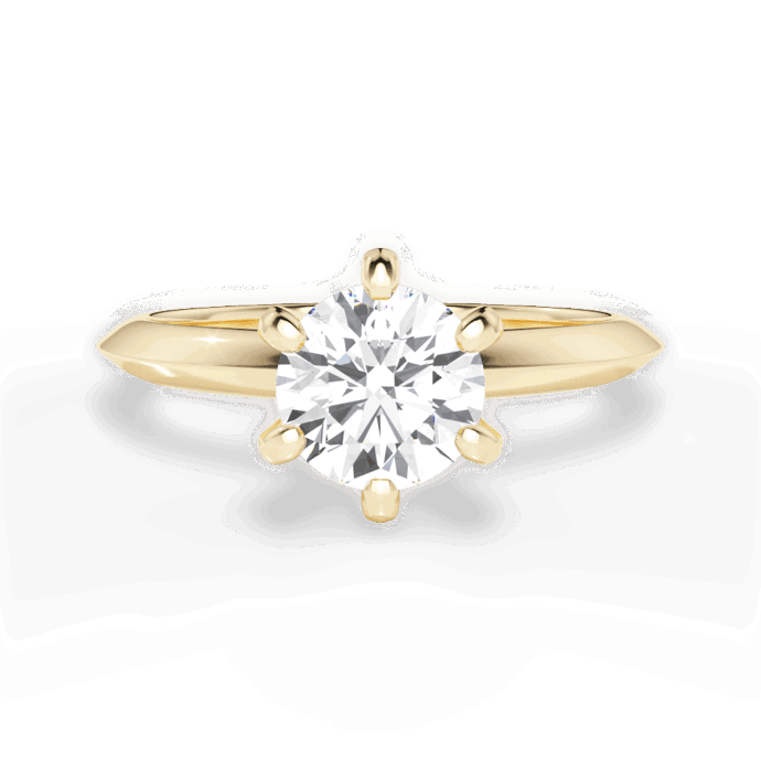 Ritani, Petite 6-Prong Knife-Edge Solitaire Engagement Ring
