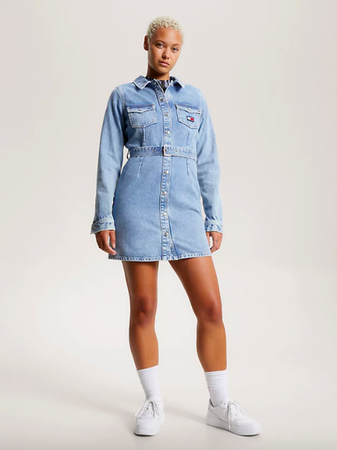  

Belted Denim Slim Fit Shirt Dress, Tommy Hilfiger, 3490 Kč
