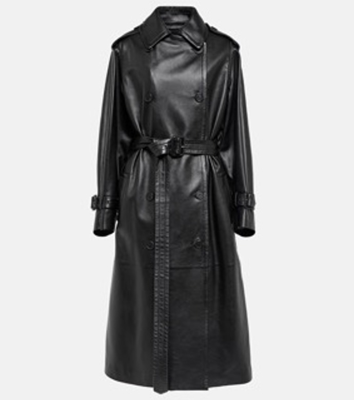 Benzy leather trench coat, THE ROW
