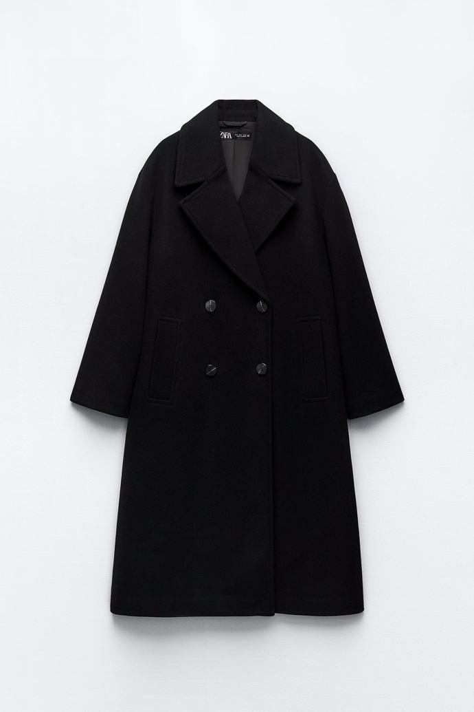 Kabát Oversize Soft, Zara
