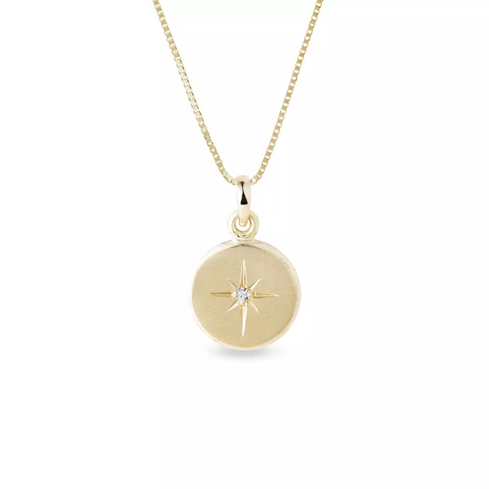  

Zlatý přívěsek medailonek s diamantem, Klenota, 8900 Kč
