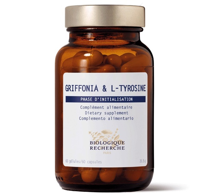  

Griffonia & L-Tyrosine, Biologique Récherche

L-Tyrosin je nyní velice oblíbená aminokyselina, která je prekurzorem dopaminu a norepinephrinu, griffonia simplicifolia pak obsahuje aminokyselinu nazývanou L-5-HTP, prekurzor serotoninu. Pomáhají zlepšit mozkovou činnost, chrom je pak přírodní a esenciální stopový prvek, který přispívá k udržení normální hladiny cukru a zajišťuje normální metabolismus makronutrientů.
