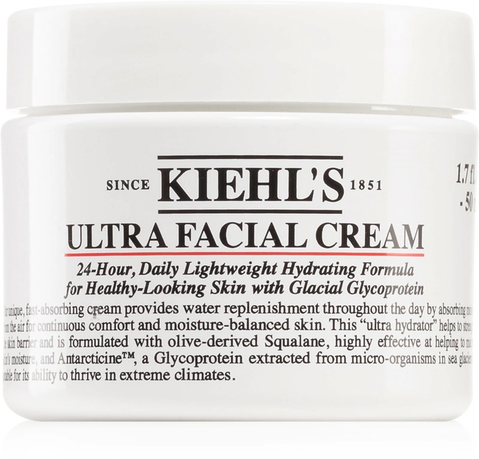 Hydratační krém Ultra Facial Cream, Kiehl's, 837 Kč, prodává Notino

Hydratační krém na obličej Ultra Facial Cream dodá vaší pleti hydrataci po celý den. Potřebnou dávku zvlhčení pleti poskytnou jeho účinky, za kterými stojí skvalan z oliv, glycerin či ledovcový glykoprotein. Díky těmto ingrediencím zůstane vaše pleť krásně hebká, jemná a získá zdravý vzhled i v zimních měsících.

