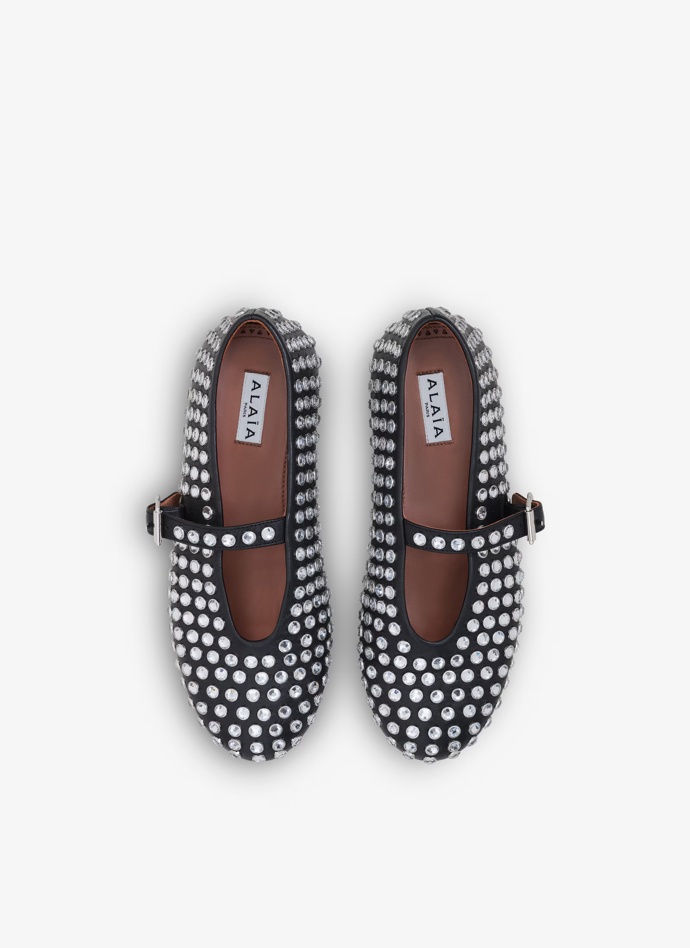  

Strass Lambskin Ballet Flats, ALAÏA, 1250 USD
