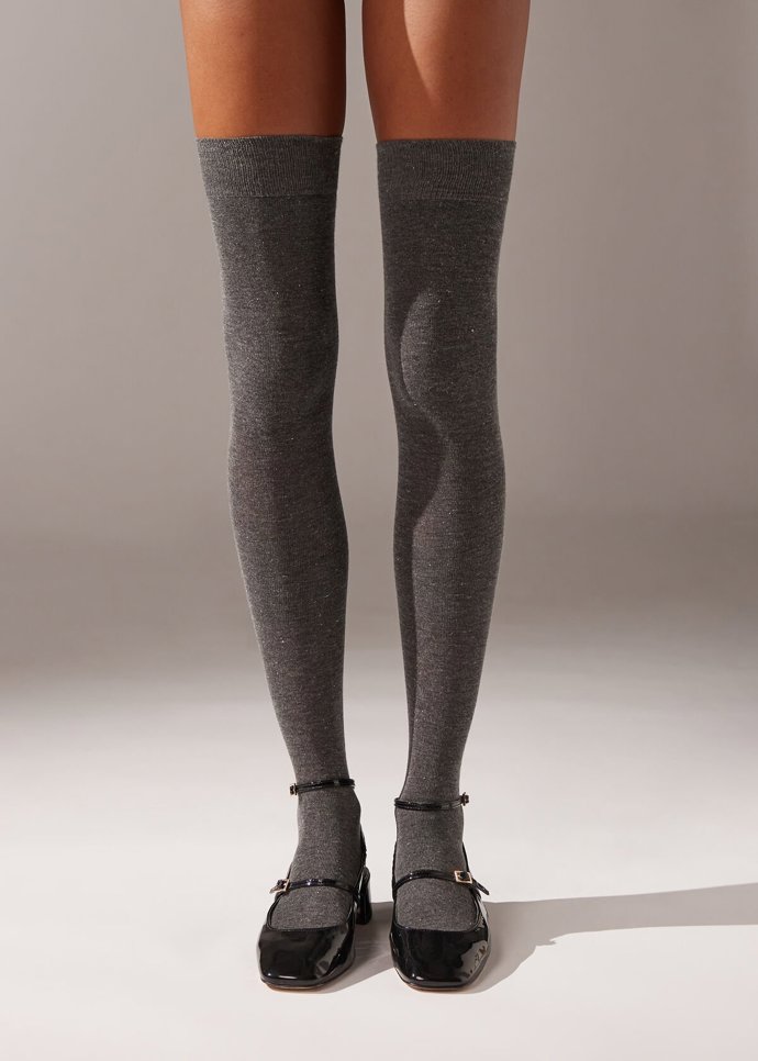  

Nadkolenky s kašmírem a flitry, Calzedonia, 299 Kč 
